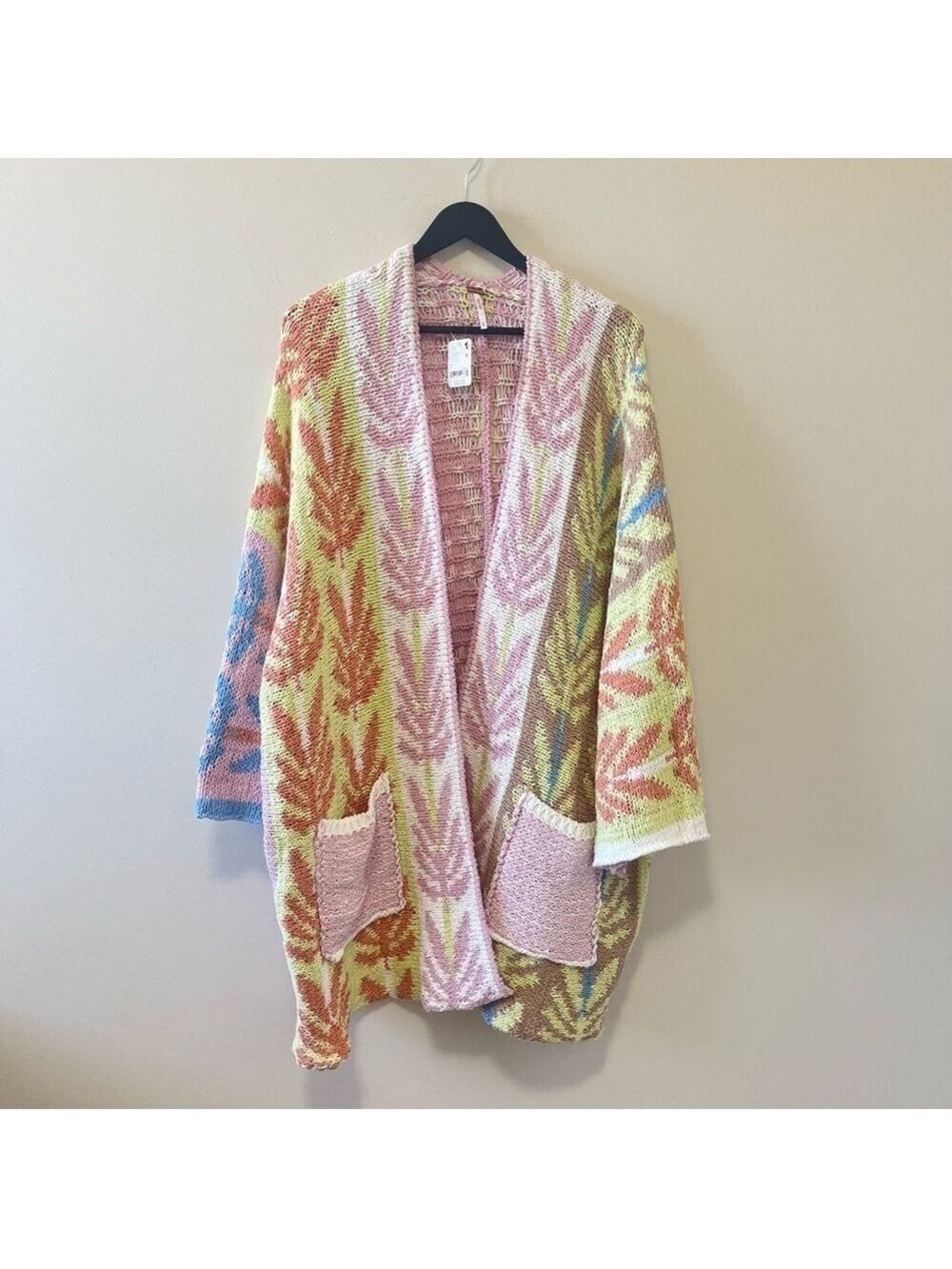 NWT Rare 🔥 Free People Mallorca Open Front Cardigan Size L - Picture 5 of 12